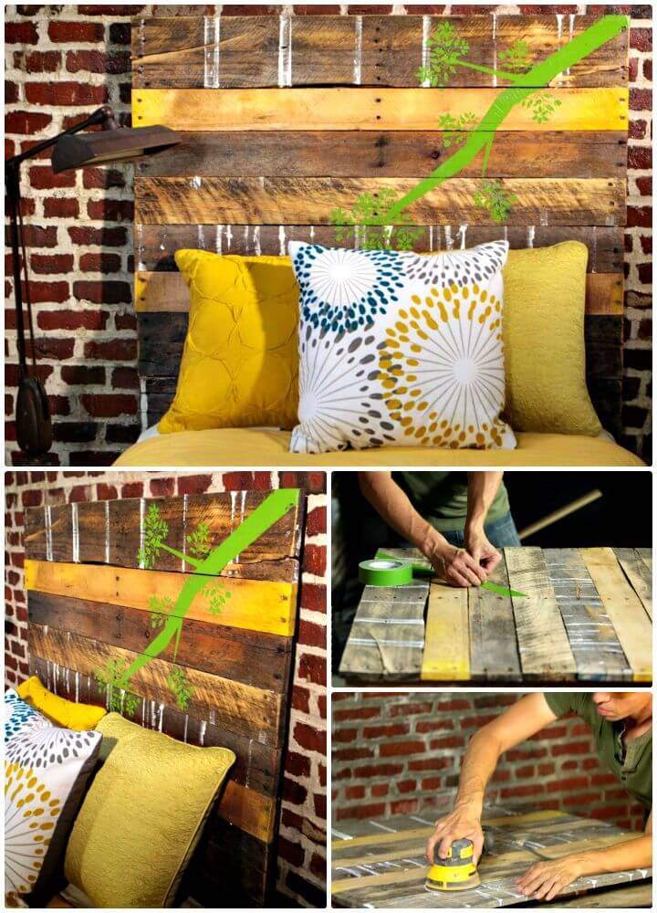 DIY Up-cycled Headboard From a Wood Pallet Tutorial
