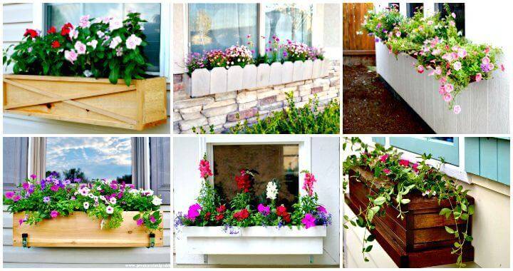 Diy Window Planter Box Ideas 14 Easy, How To Make A Window Garden Box