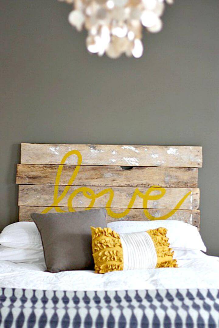 Easy How to Build Your Own ‘love’ Headboard - DIY