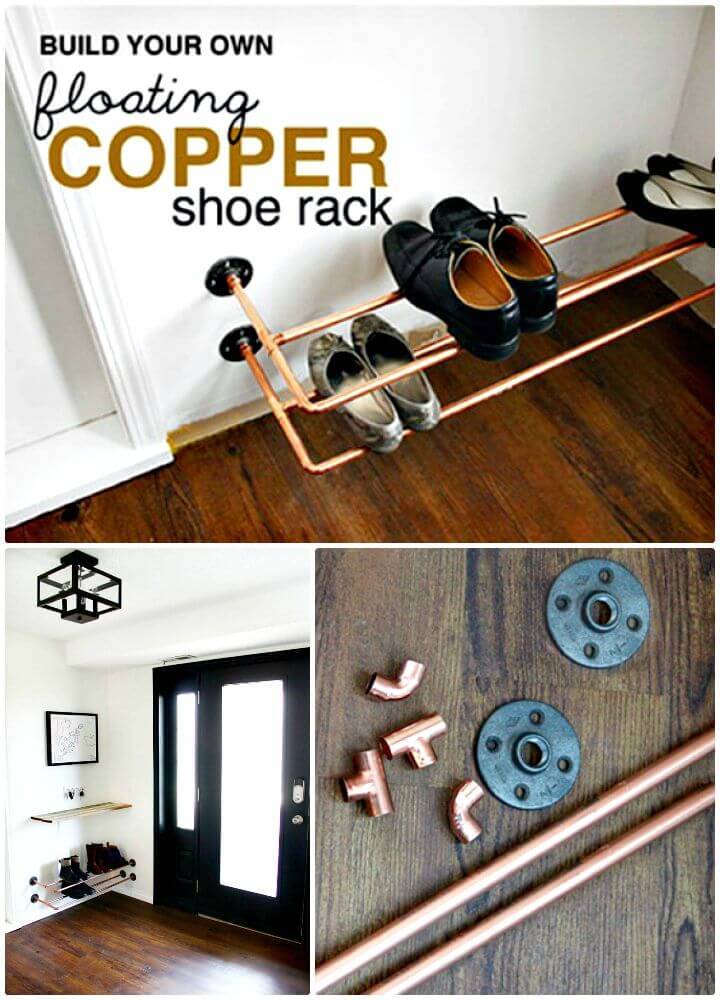 Easy DIY Copper Shoe Rack Tutorial