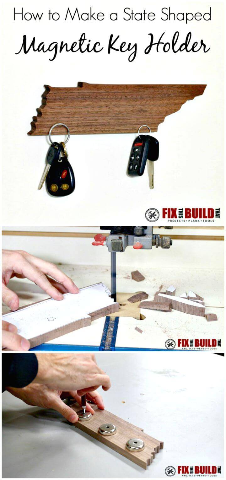 Easy DIY Magnetic Key Holder Tutorial