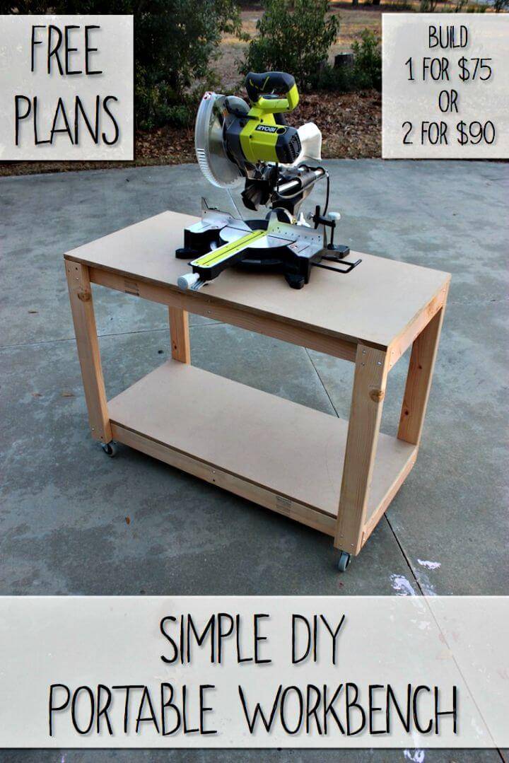 Easy How to DIY Portable Workbench Tutorial