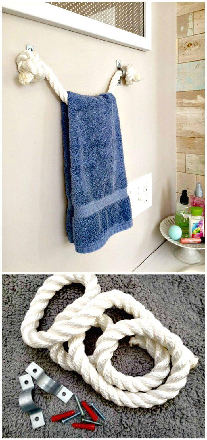 How To Make a Rope Towel Holder Tutorial