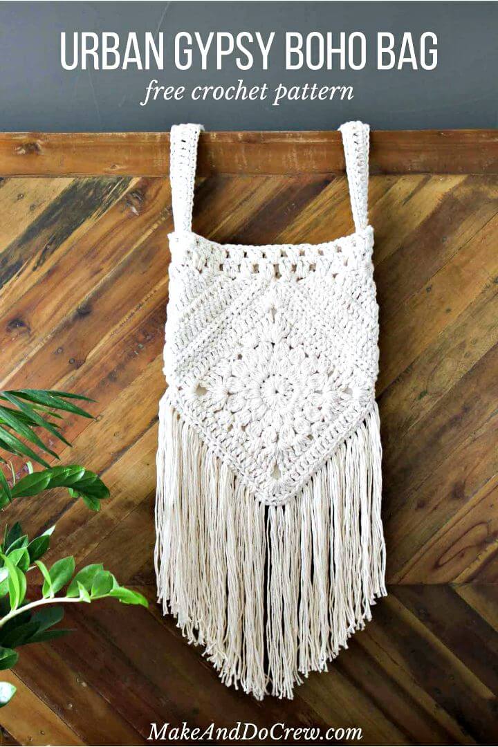 Easy Free Crochet Urban Gypsy Boho Bag Pattern