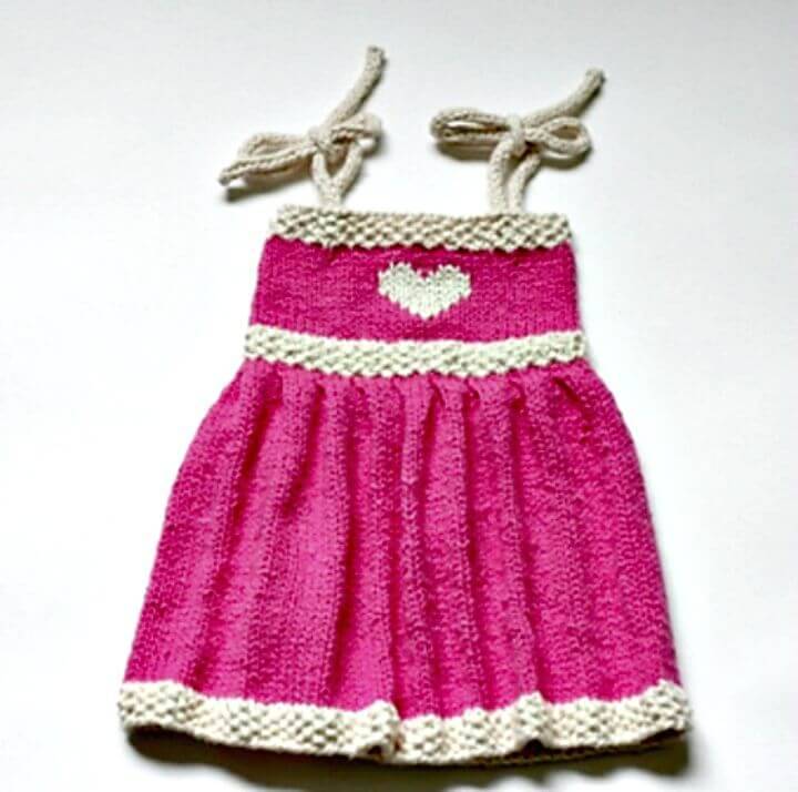 Easy Free Knit Fiona Baby Sundress Pattern