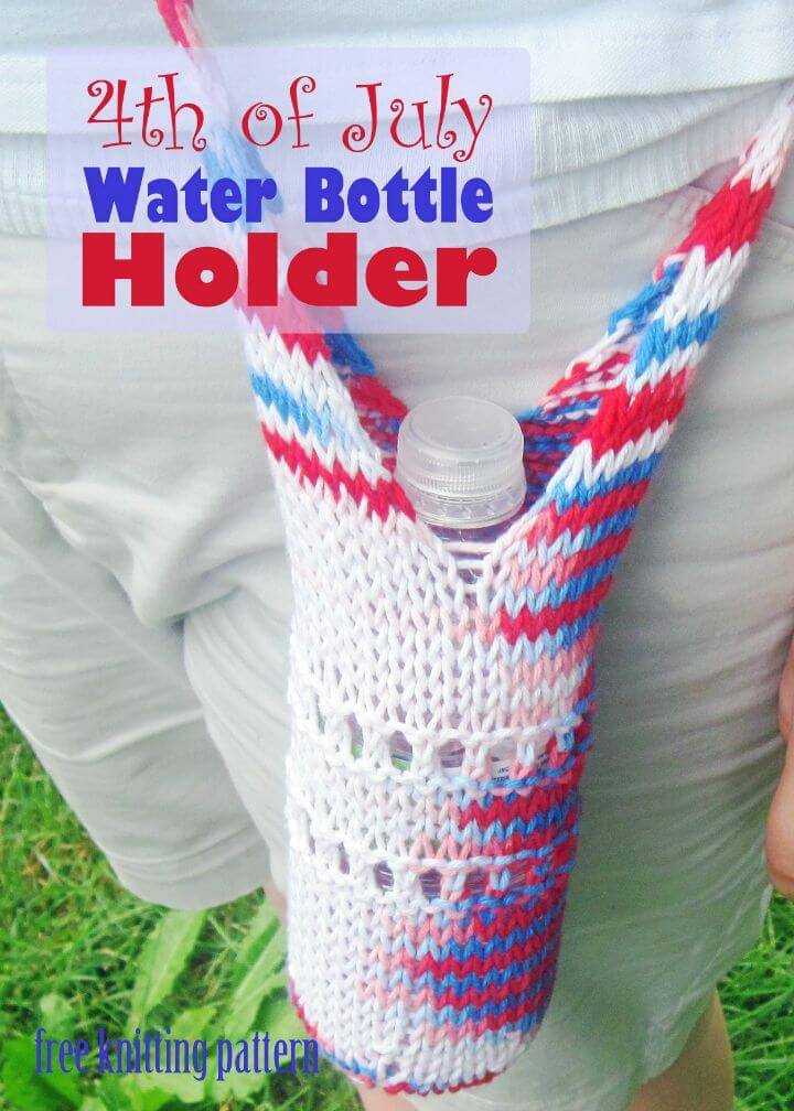 Free Knitting Water Bottle Holder Pattern