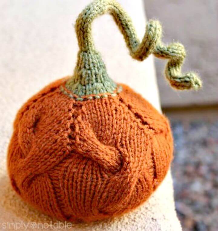 How To Knitting a Perpetual Pumpkin - Free Pattern