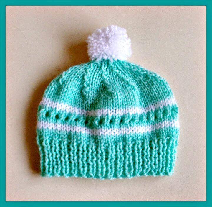 Easy To Knit Amanda Baby Hat Pattern