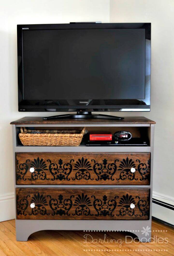 Easy and Simple DIY TV Stand Makeover Tutorial