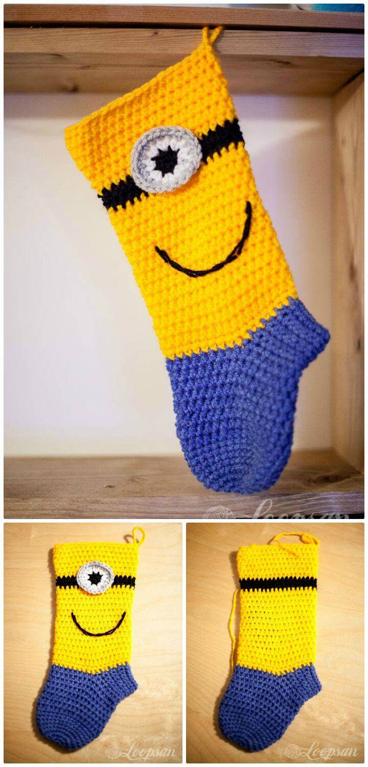 Free Crochet Minion Sock Pattern