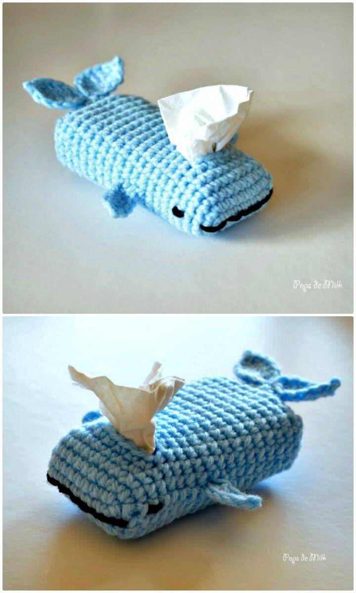How To Free Crochet Whale Tissue Cozy Pattern