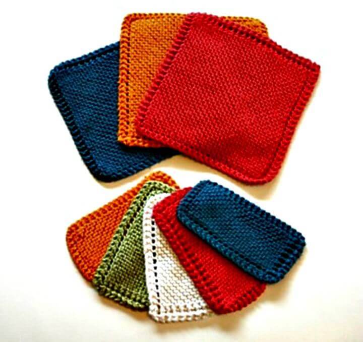 Free Knit Traditional Dishcloth Pattern