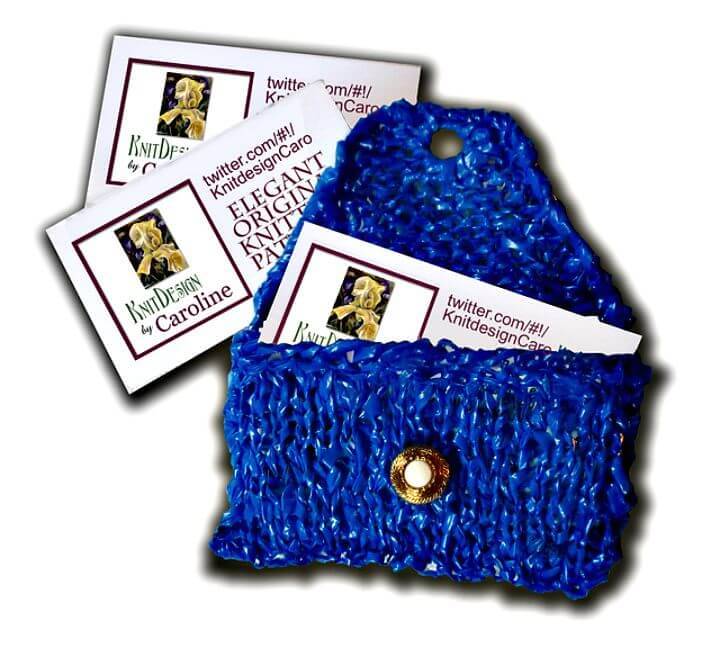 Free Knitting 3R Business Card Case Pattern