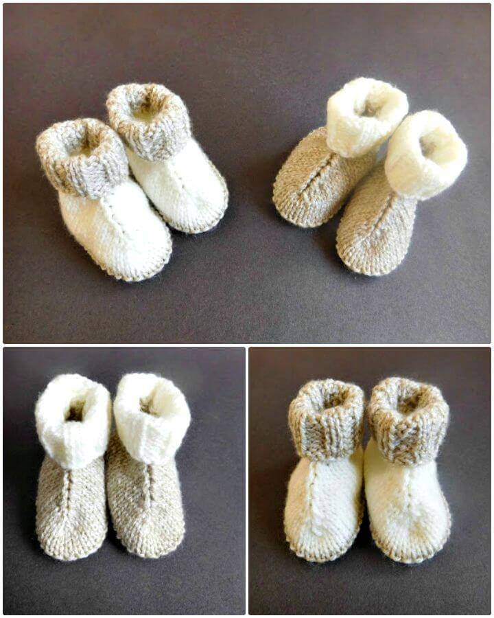 How To Free Knitting Baby Hug Boots Pattern