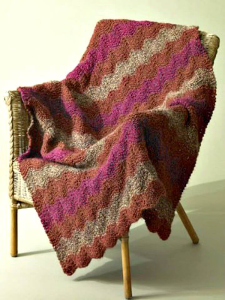 Free Knitting Catch the Wave Afghan Pattern