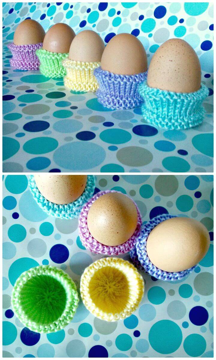 Easy Free Knitting Eggs Holders Pattern