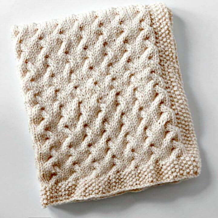 Easy Knitting Tiny Ripples Baby Blanket - Free Pattern