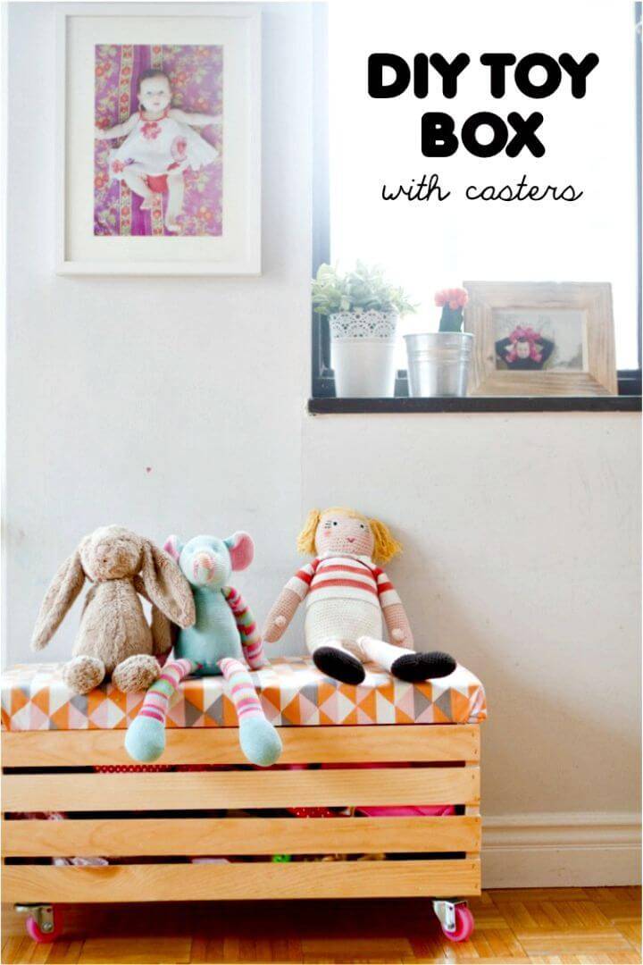 How To Build Toy Box With Casters For Your Entryway Tutorial