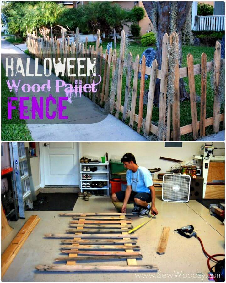 How To Build Your Own Halloween Wood Pallet Fence Tutorial