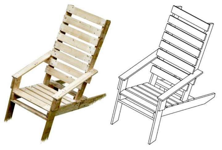 Easy To Build Your Own One Pallet Chair - DIY