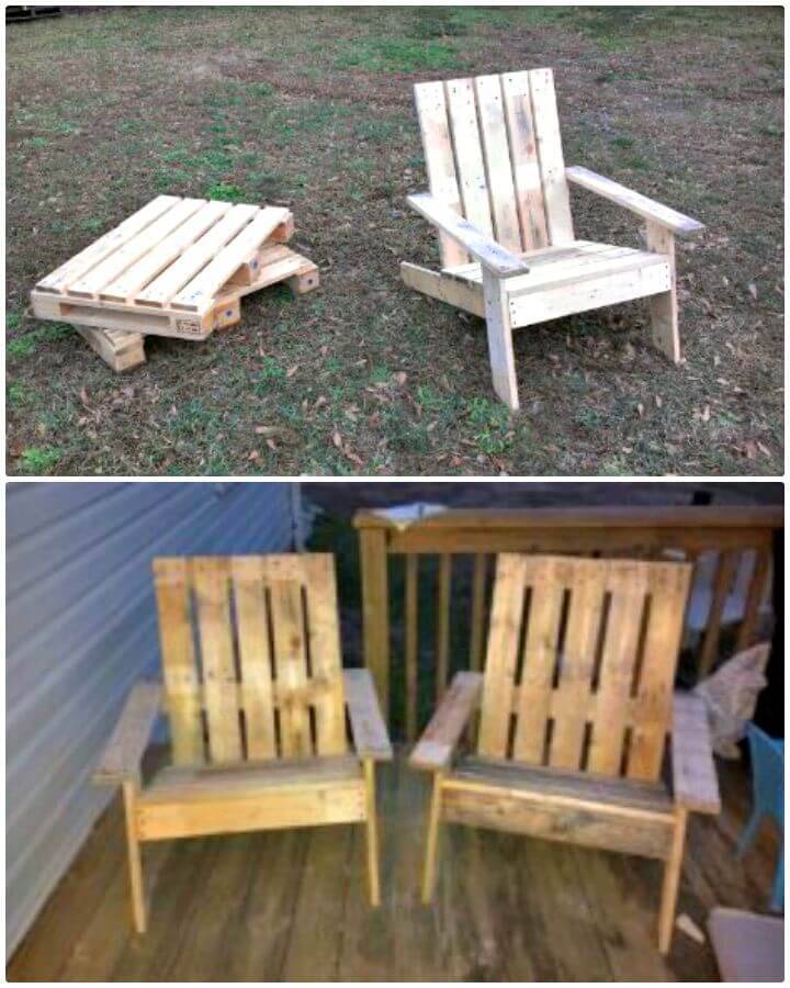 Easy to Build Your Own Pallet Adirondack Chair Tutorial