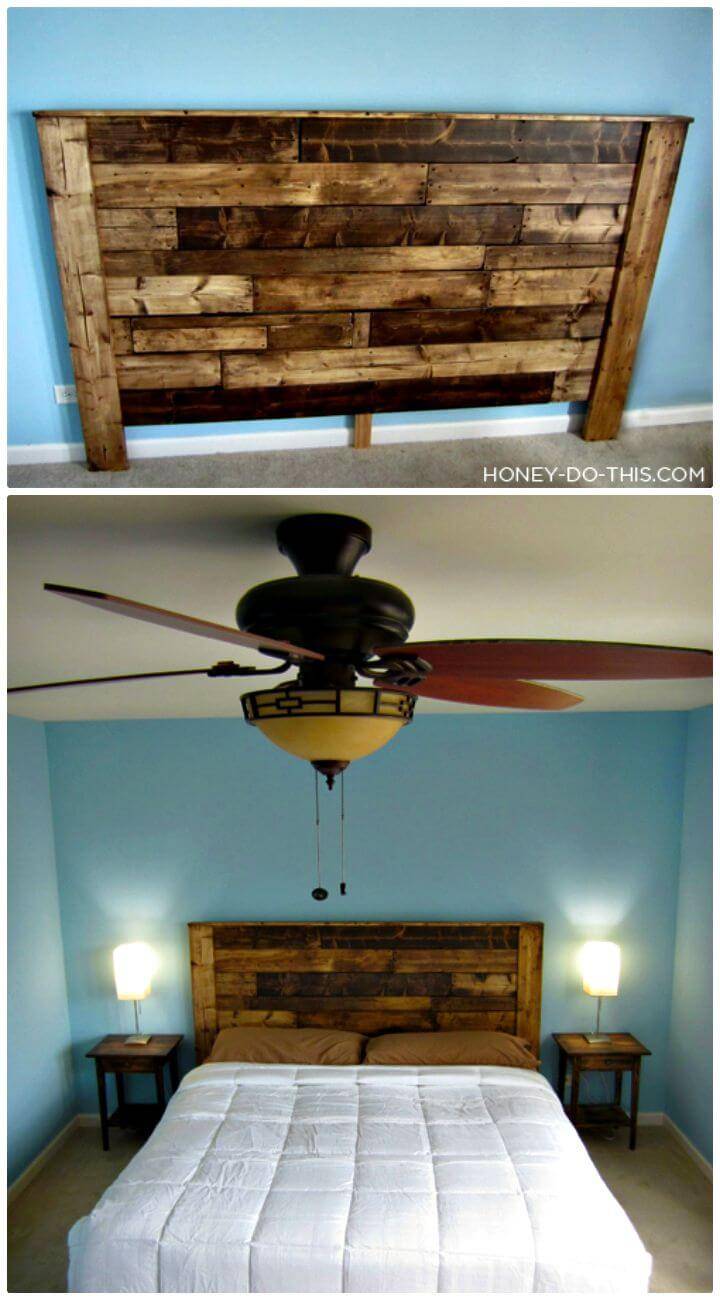 How To Build a King-Sized Pallet Headboard - DIY