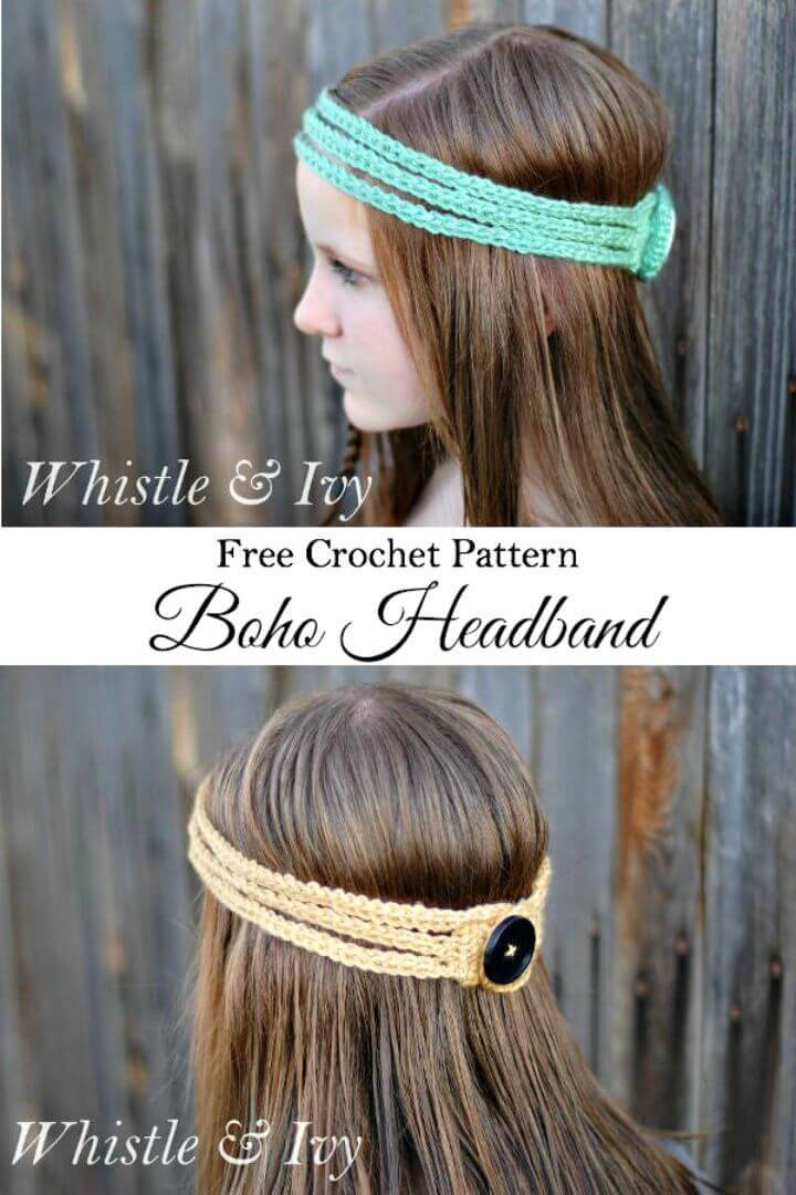 Easy How To Free Crochet Boho Headband Pattern