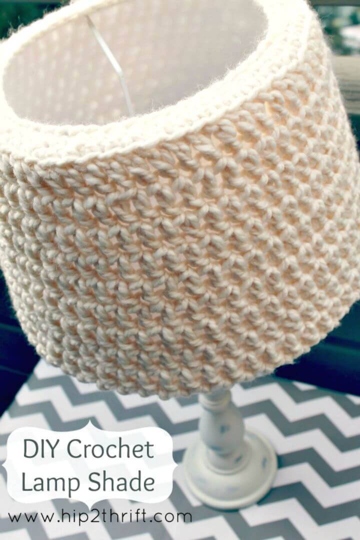 How To Easy Free Crochet Lamp Shade - Free Pattern