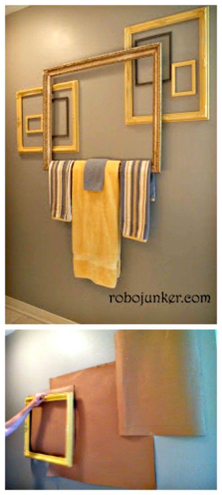 Easy DIY Towel Bar From Frames Tutorial