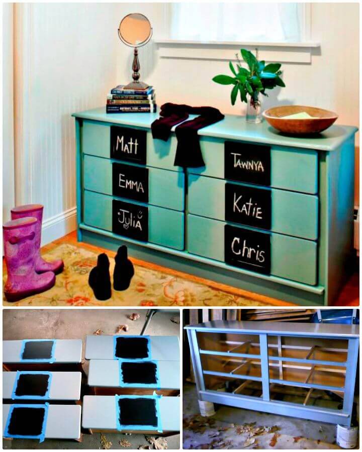 How To Turn An Old Dresser Into Entryway Mudroom Storage Tutorial