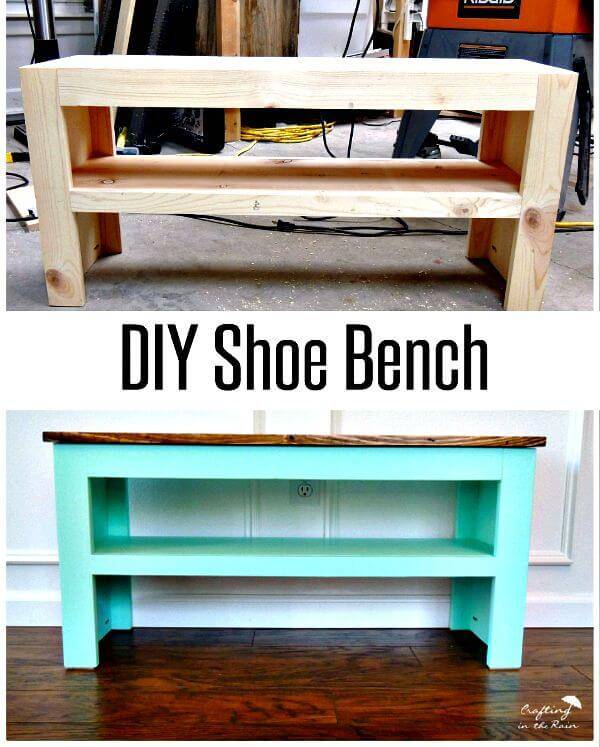 Easy to Build Entryway Shoe Bench Tutorial