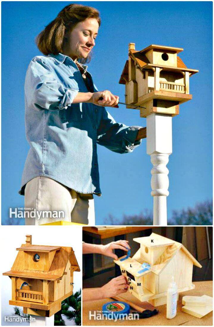 Easy How to Build a Cute Birdhouse Tutorial