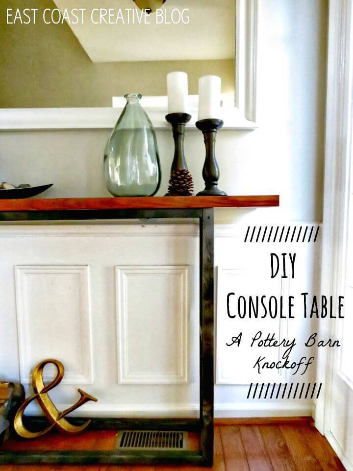 How to Build a Entryway Console Table Tutorial