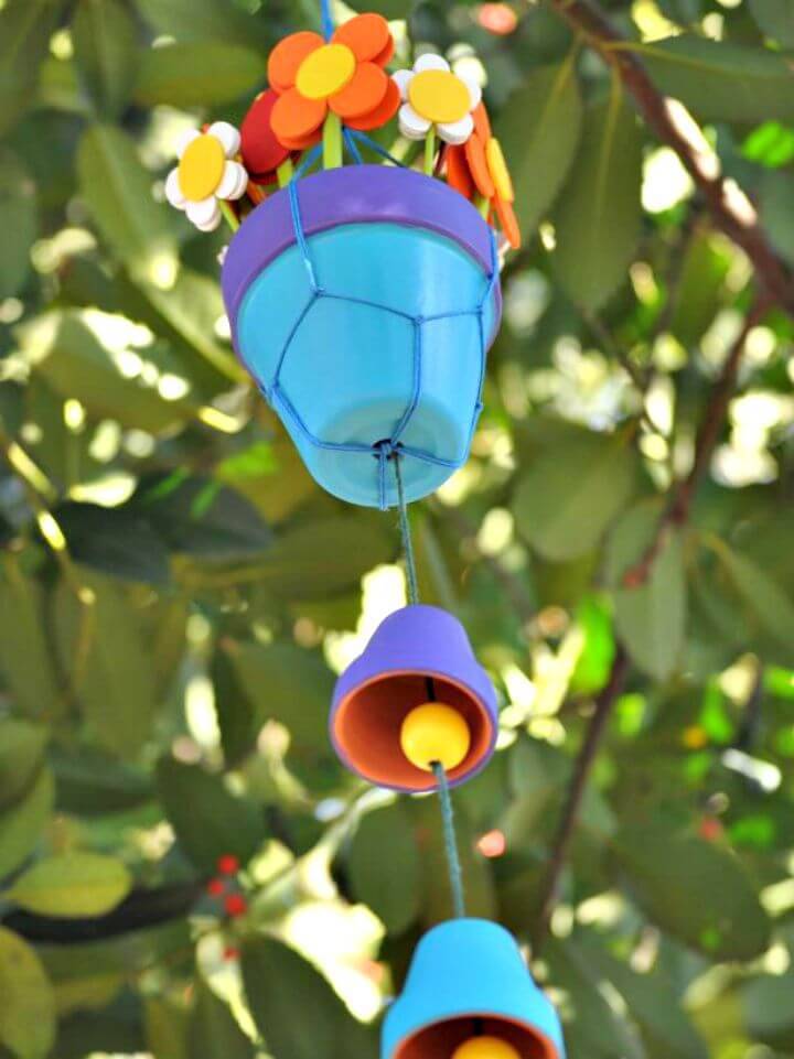 How to Make Terra Cotta Pot Wind Chimes Tutorial