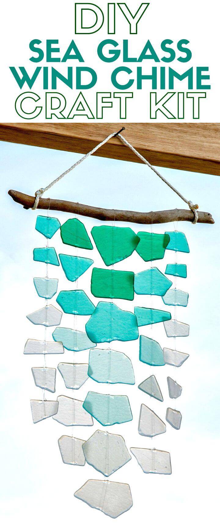 DIY Sea Glass Wind Chime Craft Kit
