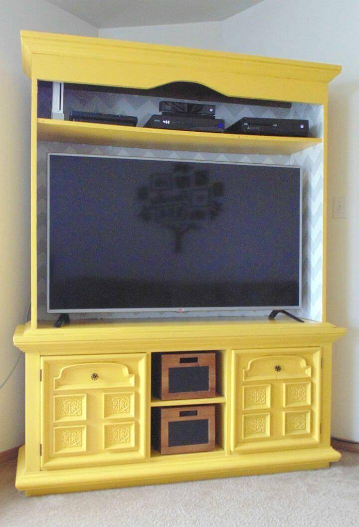 How to Re-purposed China Hutch TV Stand Tutorial