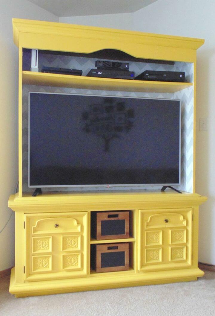 42 DIY TV Stand Plans That Are Easy To Build &amp; Cheap ⋆ DIY ...