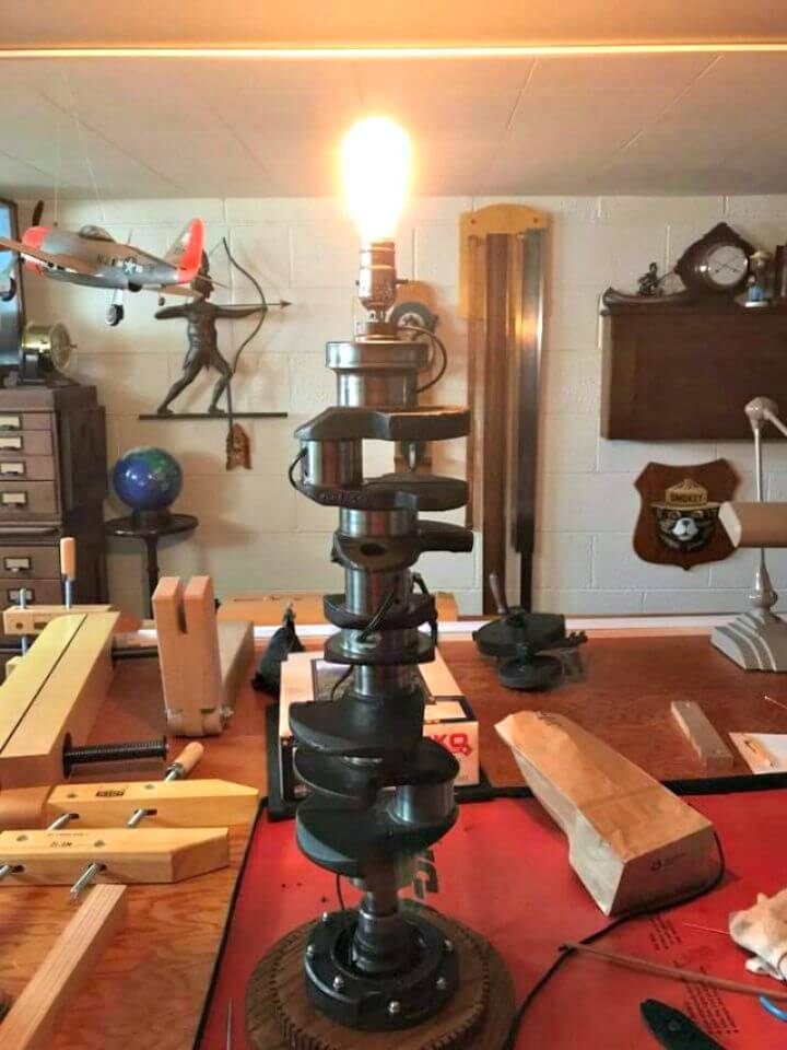 How to Turn a Crankshaft Into a Manly Lamp Tutorial