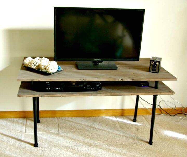 Industrial Rustic And Modern DIY TV Stand Tutorial
