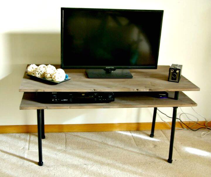 Industrial rustykalne i nowoczesne DIY TV Stand Tutorial