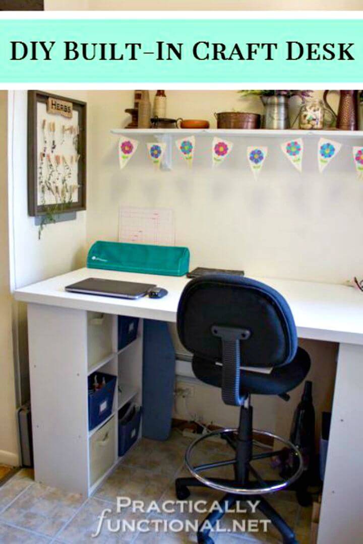 How To Make Your Own Built-In Craft Desk Tutorial