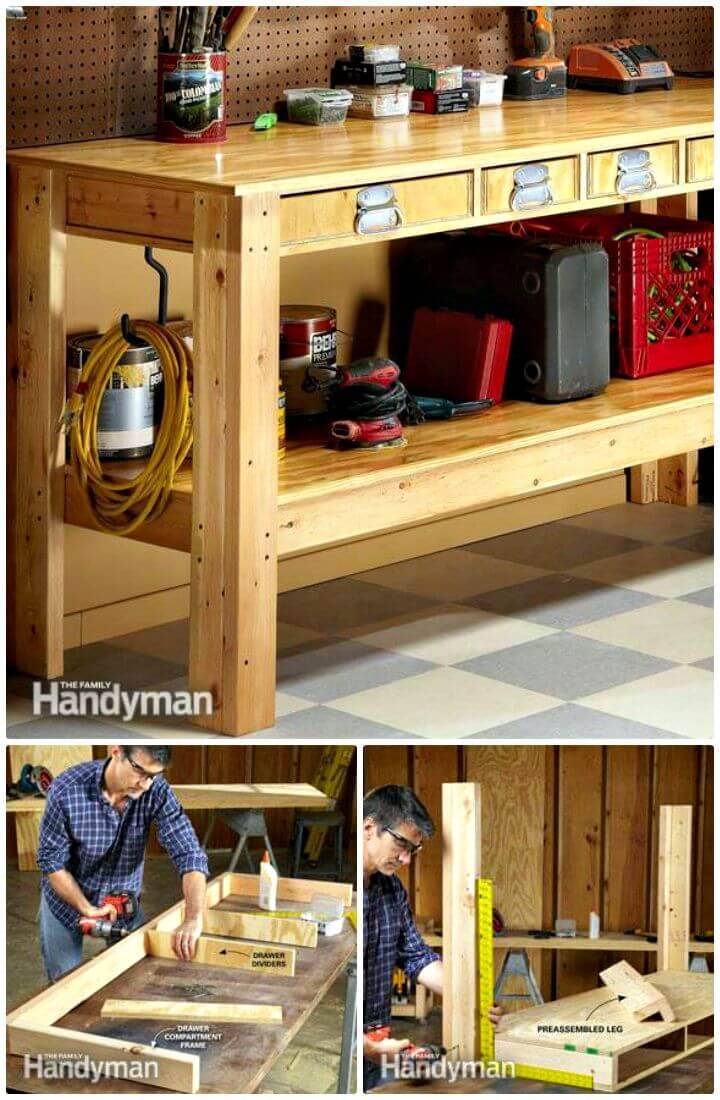 Simple and Easy DIY Workbench Plan