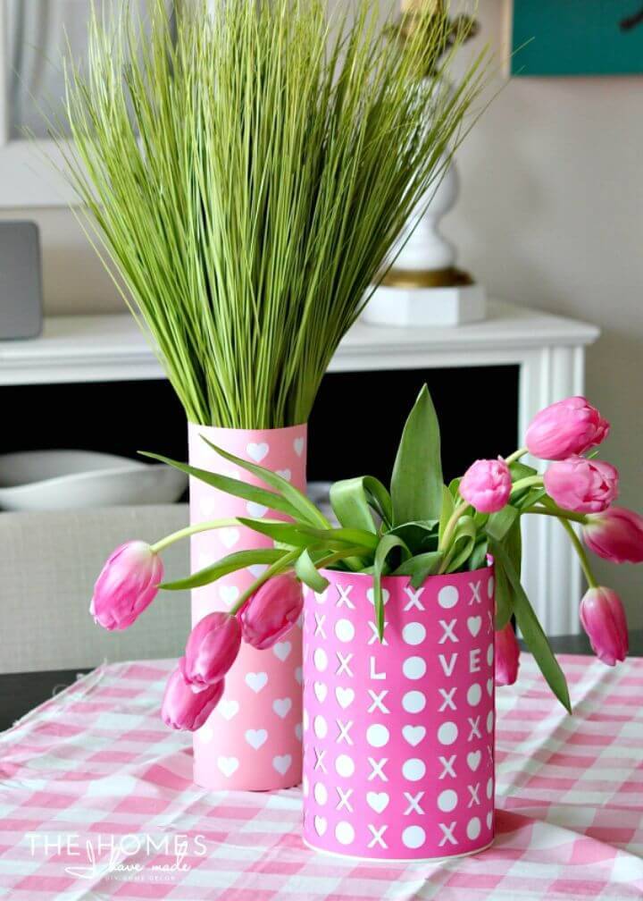 Simple And Sweet DIY Valentine’s Day Centerpieces Tutorial