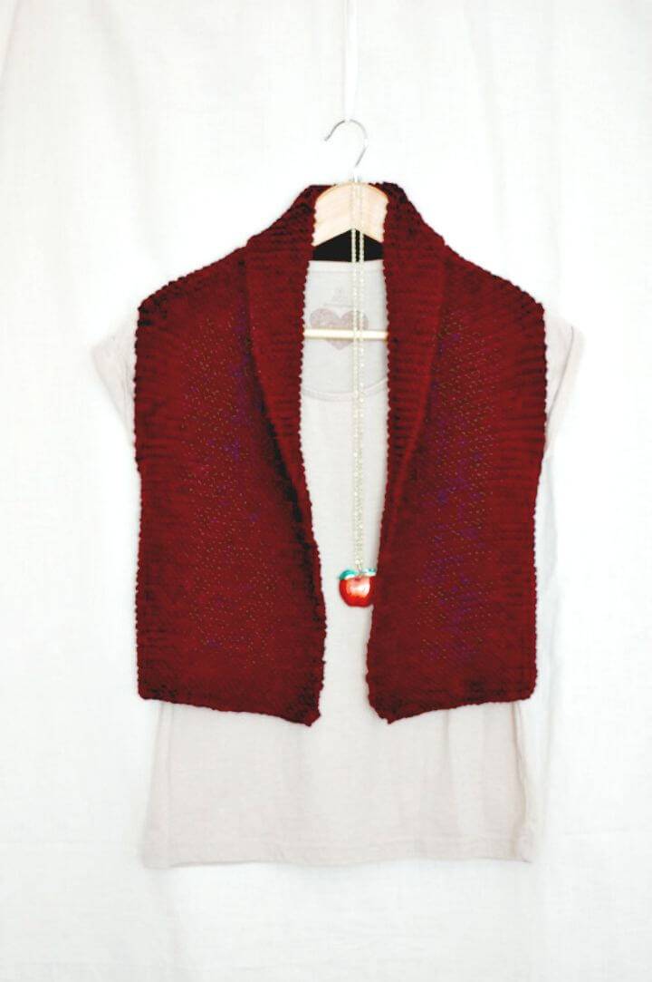 Super Easy Free Knitting Vest Pattern