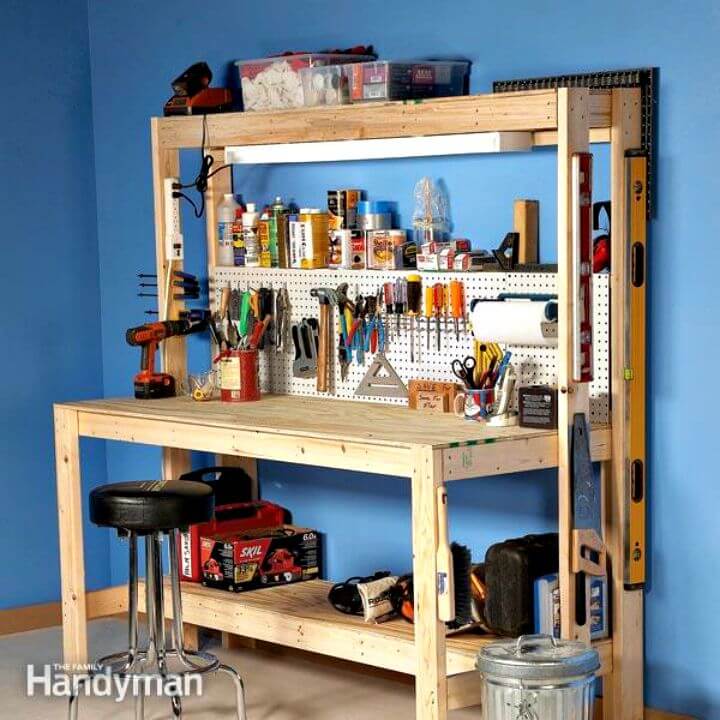 DIY Wood Workbench Bench for Under $50