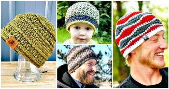 20 Free Crochet Hat Patterns For Men - Free Crochet Patterns - DIY Crafts - DIY Projects