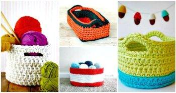 45 Free Crochet Basket Patterns for Beginners - Free Crochet Patterns - DIY Crafts - DIYCraftsy