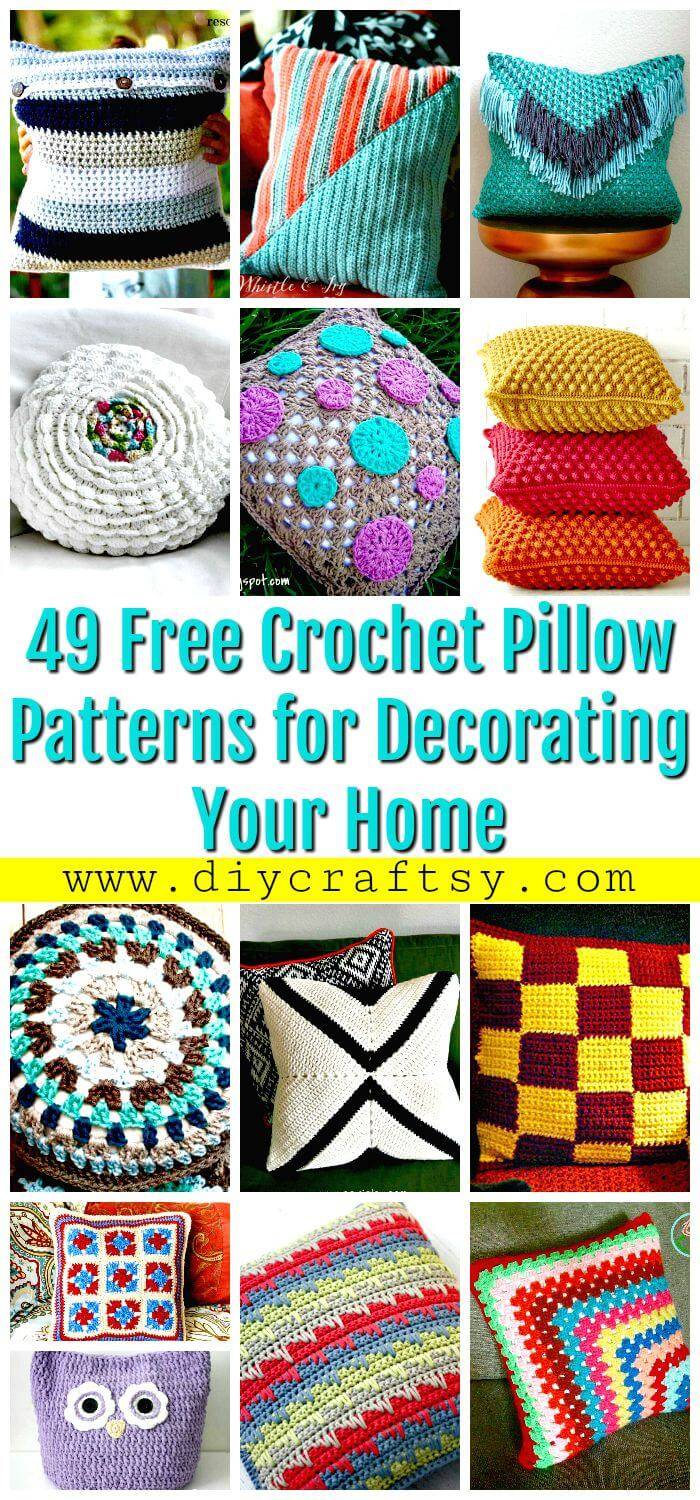 49 Free Crochet Pillow Patterns for Decorating Your Home - Free Crochet Patterns - DIY Crafts