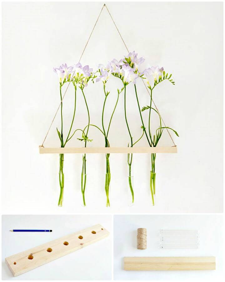 Adorable How to DIY Hanging Flower Display