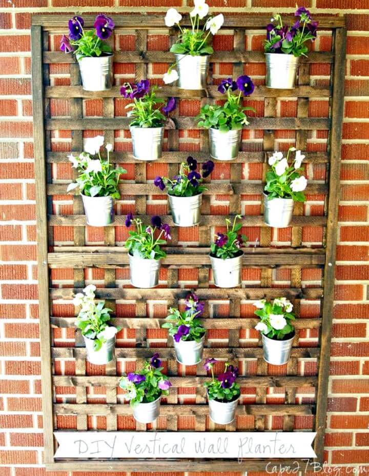 Easy How to DIY Vertical Wall Planter - Step By Step Tutorial